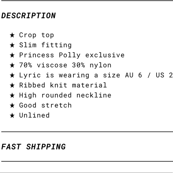 NWT Princess Polly long sleeve top - Picture 4 of 4